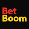 fundo preto com logo da betboom nas cores vermelho e amarelo